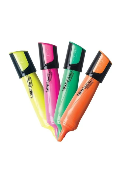 Bic Flat Highlighter Marking Fosforlu Kalem 4 Lü Set ürün görseli 1
