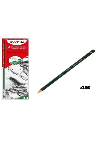 Fatih Kurşun Kalem Dereceli 4b 12'li ürün görseli 1