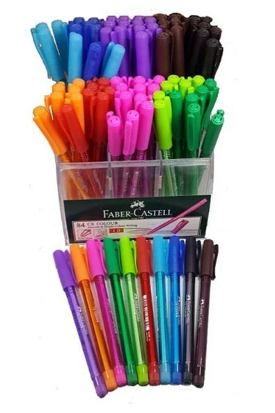 Faber Castell Renkli Tükenmez Kalem Mor ürün görseli 1
