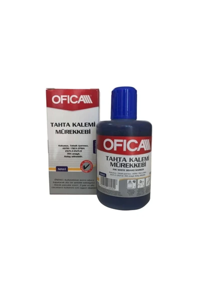 Ofica Tahta Kalemi Mürekkebi 100 Ml. Mavi Fmm-06m tkm ürün görseli 1