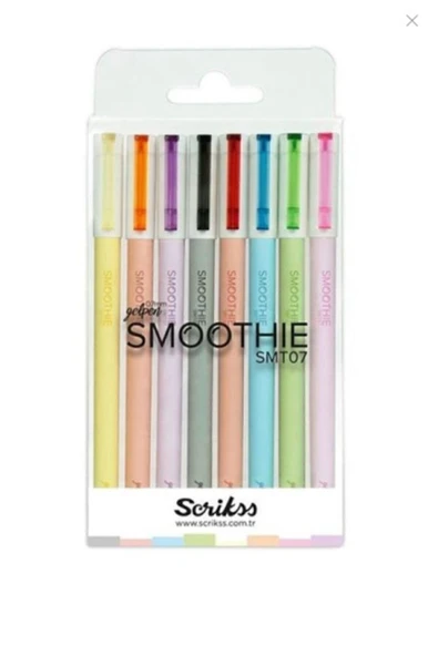 Scrikss Smoothie Jel Kalem 0.7mm - 8'li Set ürün görseli 1