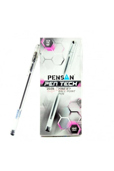 Pensan Tükenmez Kalem Pen Tech 0.7 Mm Siyah 2228 ürün görseli 1