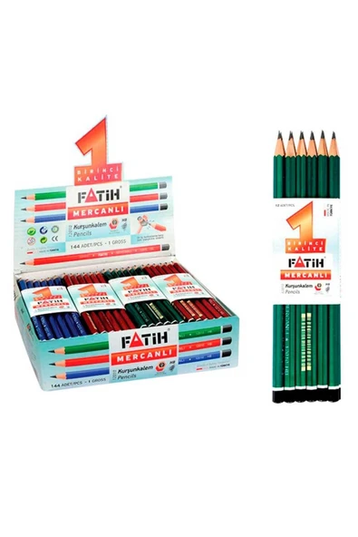 Fatih Mercanlı Kurşun Kalem 12'li Paket 12 Düzine ( 144 Adet ) ürün görseli 1