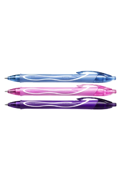 Bic Gelocity Hızlı Kuruyan Jel Kalem 0,7mm - Fashion Colors (Turkuaz-Pembe-Mor) ürün görseli 1