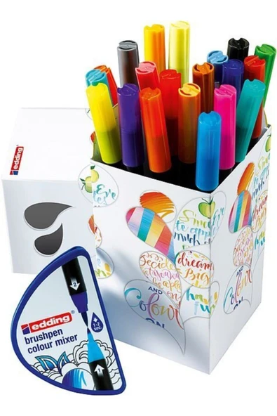 Edding Brush Pen 20 Renk Set Colour Happy ürün görseli 1