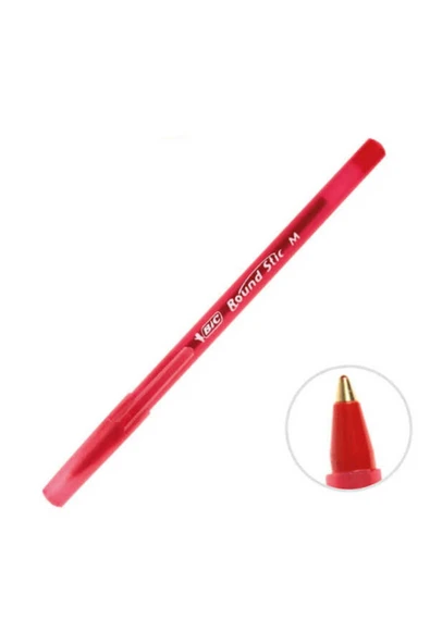 Bic Round Stıc Kırmızı Tükenmez Kalem ürün görseli 1