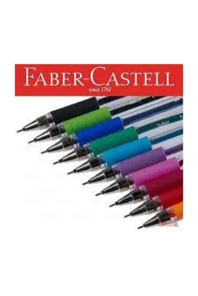 Faber Castell 1425 Iğne Uçlu 10 Renk Tükenmez Kalem Seti ürün görseli 1