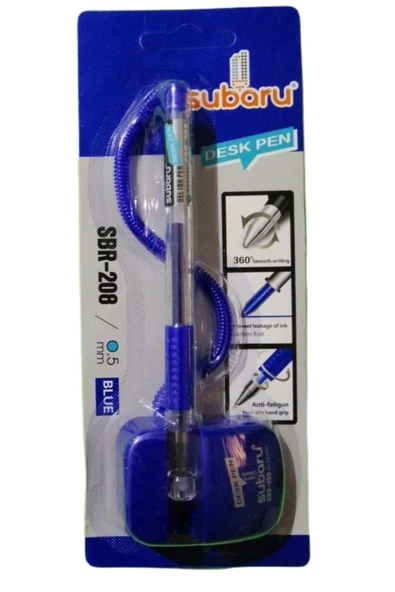 Subaru Sbr-208 Zincirli Masa Üzeri Tükenmez Kalem 0.5 Mm Mavi Tk.k ürün görseli 1
