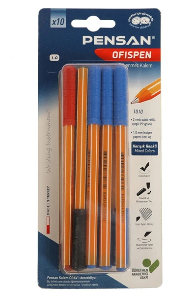 Pensan Tükenmez Kalem Office Pen 10 Lu 1010 ürün görseli 1