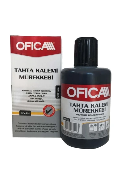Ofica Tahta Kalemi Mürekkebi 100 Ml. Siyah Fmm-06s tkm ürün görseli 1