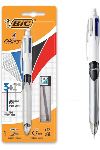 Bic Multifunction 3+1 Tükenmez/versatil Hb Kalem + 0.7mm Hb Kalem Ucu ürün görseli 1