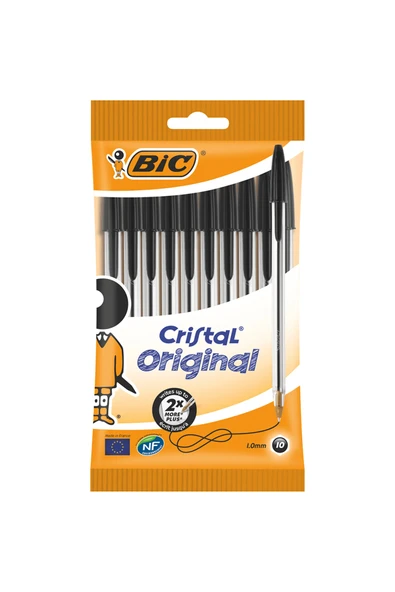 Bic Siyah Cristal Original Tükenmez Kalemler 10 Adet ürün görseli 1