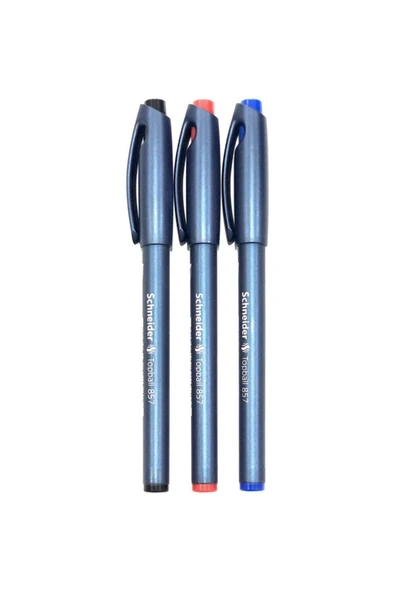 SCHNEIDER Topball 857 0.6 Mm Roller Pilot Kalem 3'lü Set ürün görseli 1