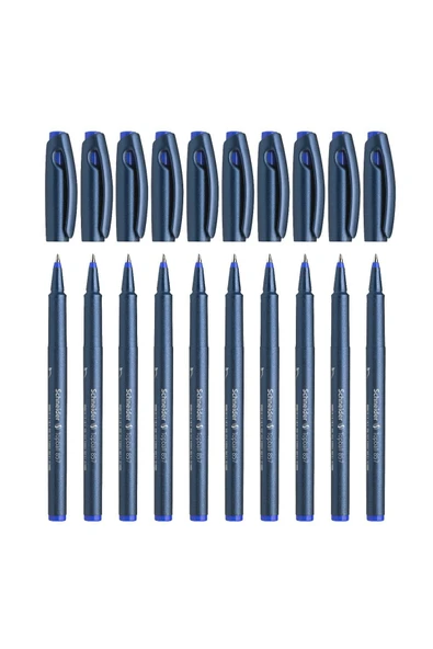 SCHNEIDER Topball 857 Konik Uçlu Roller Pilot Kalem Mavi 0,6 Mm 10 Lu ürün görseli 1