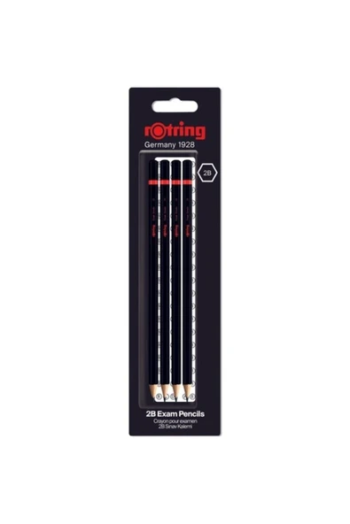Rotring 2b Sınav Kurşun Kalemi 4'lü ürün görseli 1