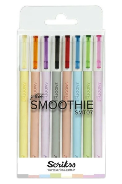 Scrikss Smoothie 8'li Jel Kalem Set ürün görseli 1