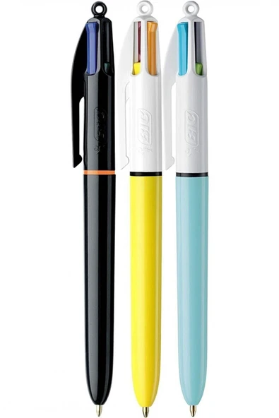 Bic 4 Colour 3'lü Kalem Seti (Pro + Sun + Fun) ürün görseli 1