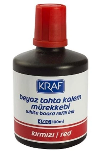 KRAF Tahta Kalem Mürekkebi Kırmızı 100 Ml ürün görseli 1