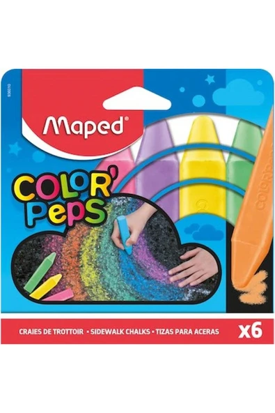 Maped 936010 Dış Mekan-yer Tebeşiri Renkli ürün görseli 1