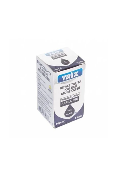 TRİX Beyaz Tahta Kalemi Mürekkebi 100cc - Mavi tkm ürün görseli 1