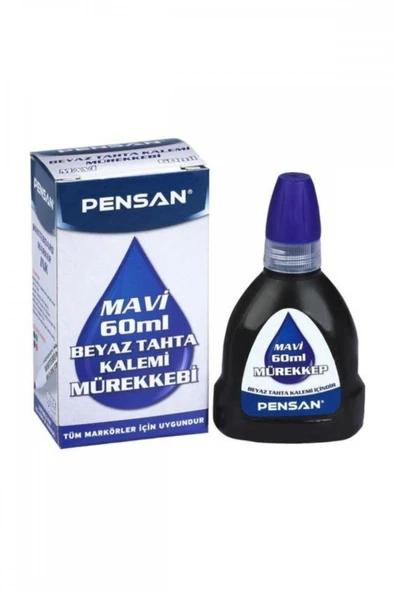 Pensan Tahta Kalemi Mürekkebi 60 ml Mavi ürün görseli 1