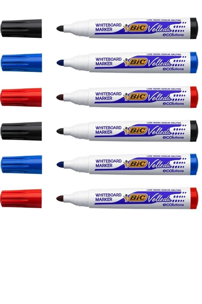 Bic Yuvarlak Uç Beyaz Tahta Kalemi 6'lı Set ürün görseli 1