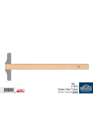HATAS Hataş Ahşap T Cetveli 75cm N:01010 ürün görseli 1