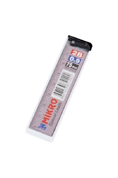Mikro 0.9 Versatil Kalem Ucu Min Cetvelli 0.9 Mm 2b 75mm 24 Tüp M-750 Cm ürün görseli 1