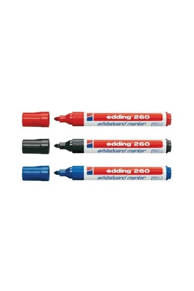 Edding 260 Beyaz Yazı Tahtası Kalemi Silinebilir 3 Renk ürün görseli 1