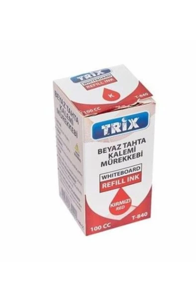 TRİX T-840 Kırmızı Tahta Kalem Mürekkebi 100 Cc ürün görseli 1