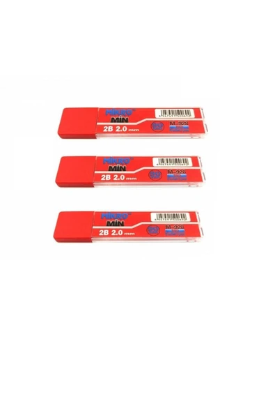 Mikro Kalem Ucu 2.0mm 2B 2B Kalem Ucu 2mm Kırmızı 3 Adet ürün görseli 1