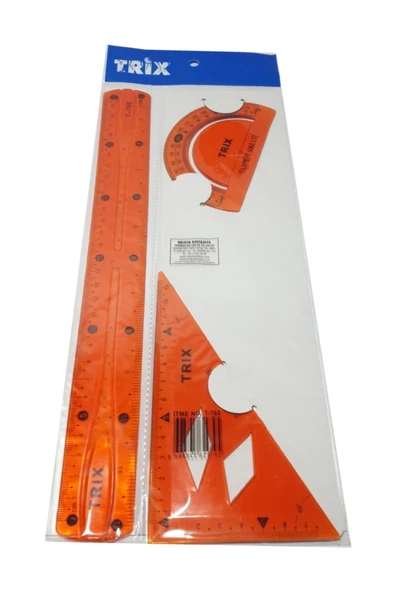 TRİX Flexible Kırılmaz Esnek Çizim Seti Ve Cetvel 30 cm ürün görseli 1
