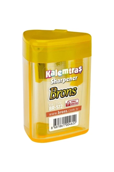 Brons Hazneli Üçgen Kalemtıraş Br-572 Karışık Renk (1 ADET) ürün görseli 1