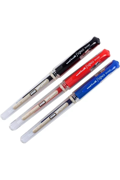 UNİ-BALL Uni-ball Um-153 Signo Broad Imza Kalemi Karışık Renk 3'lü Paket ürün görseli 1