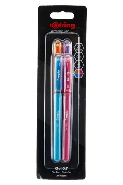 Rotring Jel Mürekkepli Kalem 4'lü Canlı Renkler ürün görseli 1