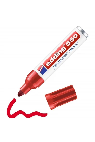 Edding 550 Kırmızı Uç Marker Kalem - Resim 2