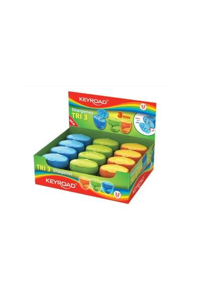 KEYROAD Tris Üçlü Kalemtıraş 273130 Kr971431 ürün görseli 1