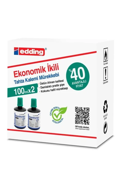 Edding Legamaster Beyaz Tahta Mür.100ml 1199 Yeşil 2 Li tkm ürün görseli 1