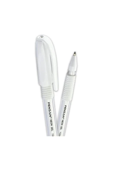 Pensan Neon Jel Kalem 1mm Beyaz ürün görseli 1
