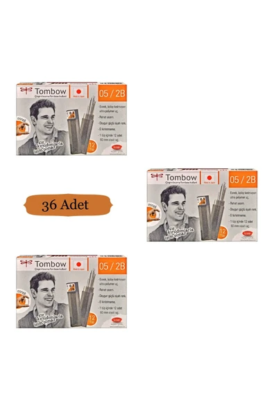 Tombow Klasik Tüp 0.5 Mm 2b - 36 Adet ürün görseli 1