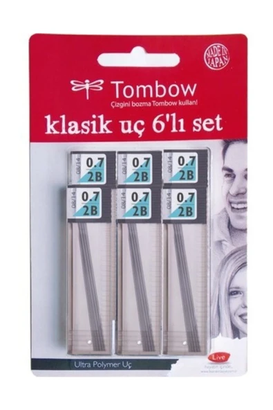 Tombow Uc 0,7 Mm 2b Blisterli ( 6ad ) - Kalem Ucu 0.7 ürün görseli 1