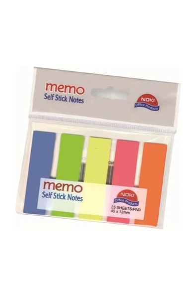 Noki Memo Film İndex 5 Renk 12X45Mm 25 Yp. 12050 Yapışkan Notluk ürün görseli 1