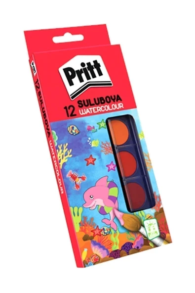 Pritt Sulu Boya - 12 Renk - Büyük Tablet ürün görseli 1