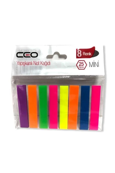 Ceo 8 Renk Mini Yapışkanlı Not Kağıdı Index ürün görseli 1