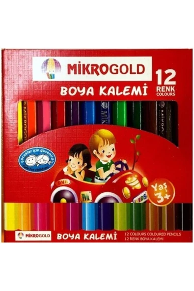 Mikro Gold 12'li Kuru Boya Kısa 2 Adet ürün görseli 1