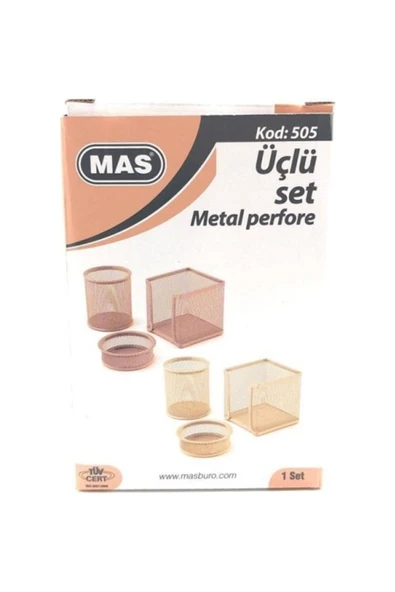 Mas 505 Perfore A Üstü 3'lü Set Gold - Resim 4