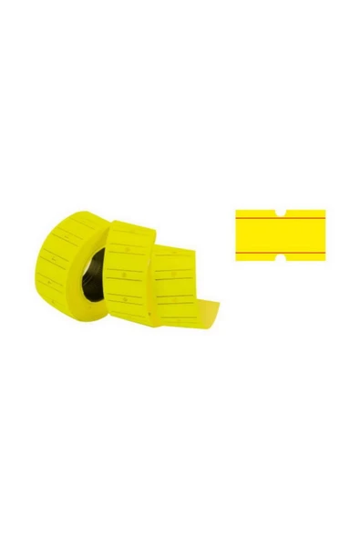 Tanex Fiyat Etiketi Fosforlu Sarı 12x21 mm 800 Lü Rulo ürün görseli 1