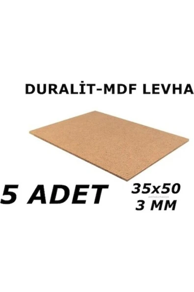 Cem ysfx Adet Duralit Mdf Levha 35x50 3mm Kalınlık -resim Altlığı Life Sell 721051 ürün görseli 1