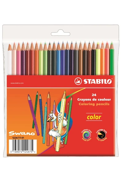 Stabilo 1224/77-Pt 24 Renk Tam Boy Kuru Boya Pls.K ürün görseli 1