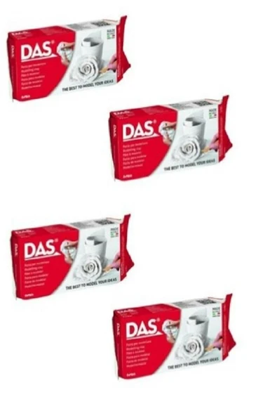 Das Beyaz Seramik Kil Hamuru 4 X 500 Gr ürün görseli 1